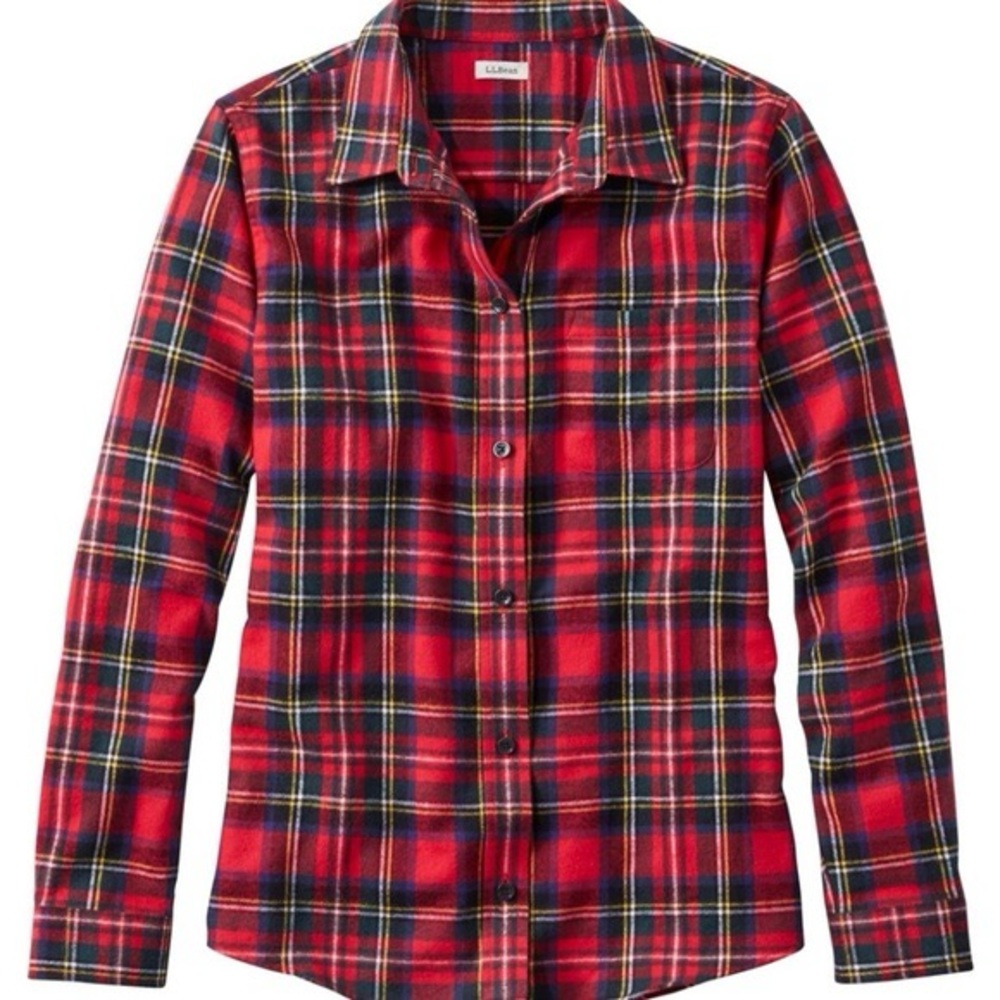 L.L. Bean Signature Camp Flannel Shirt size M